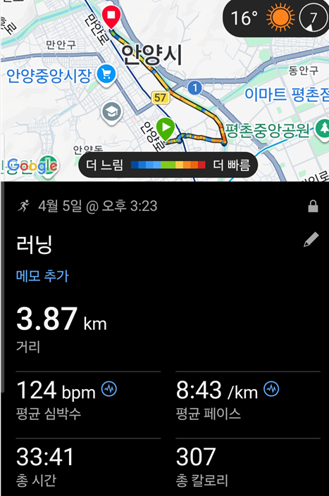 <193일 차, 4월 5일 일요일> 그래도 달리자