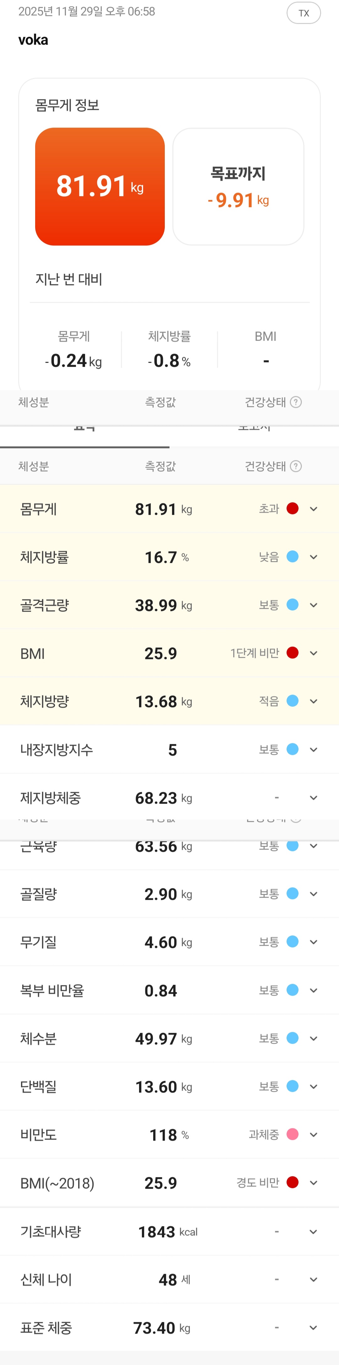 <66일 차, 11월 29일 토요일> 두번 째 체중계 (앳플리 아이그립X)